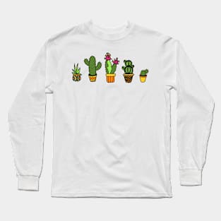 Mini Set Of Cactus Long Sleeve T-Shirt